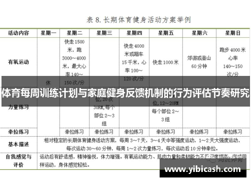 体育每周训练计划与家庭健身反馈机制的行为评估节奏研究